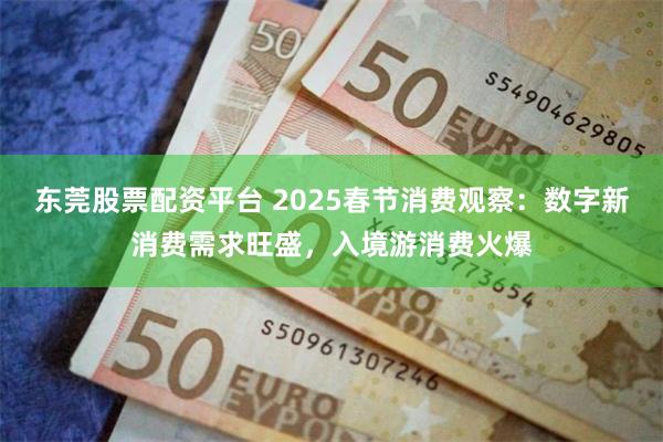 东莞股票配资平台 2025春节消费观察：数字新消费需求旺盛，入境游消费火爆